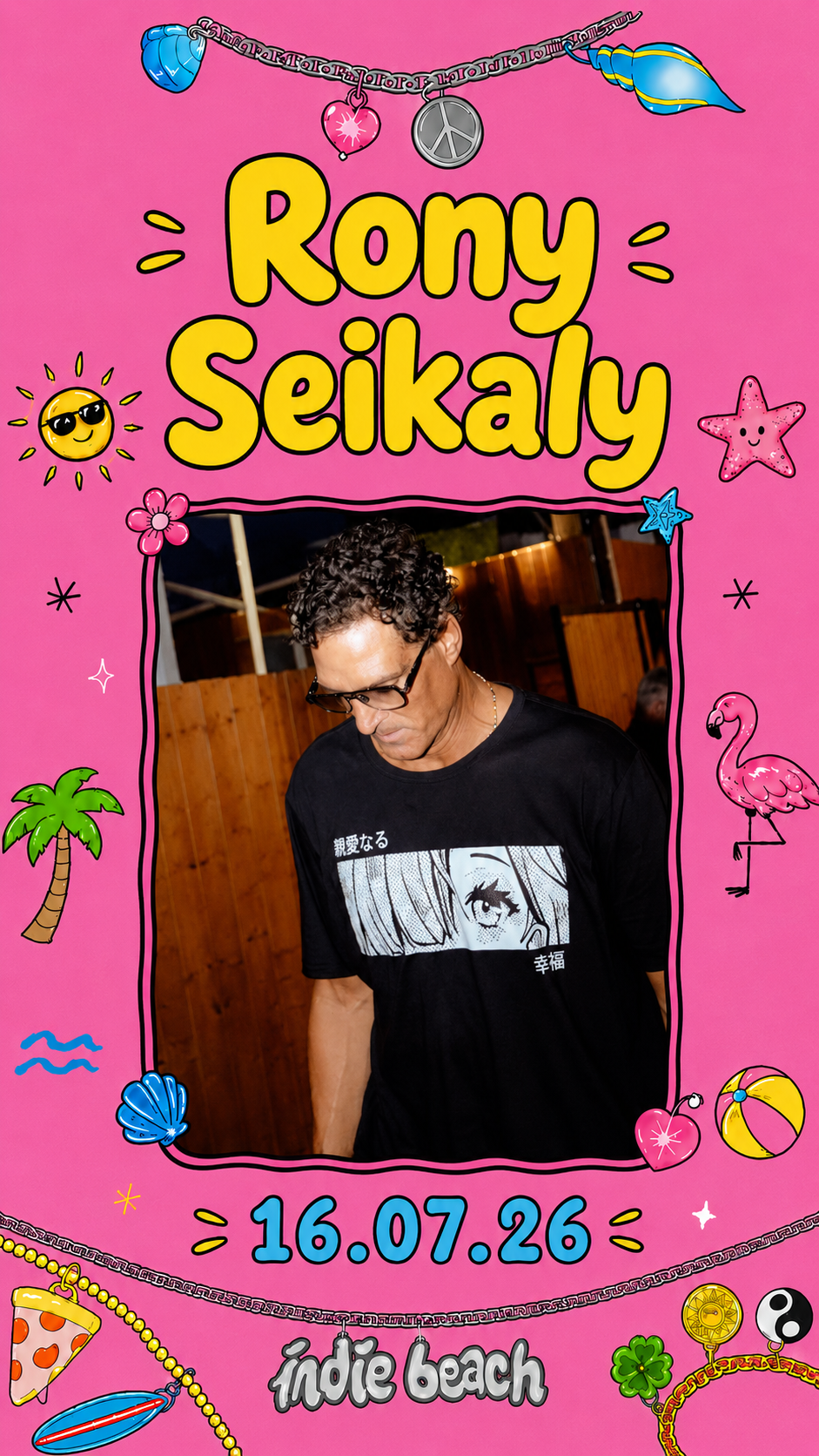 Rony Seikaly at Indie Beach