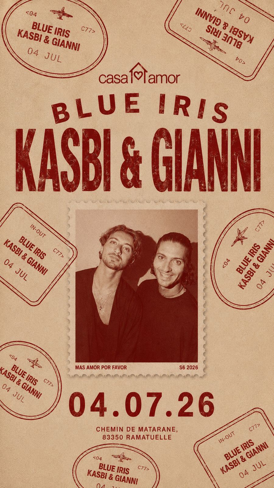 Blue Iris: Kasbi & Gianni at Casa Amor
