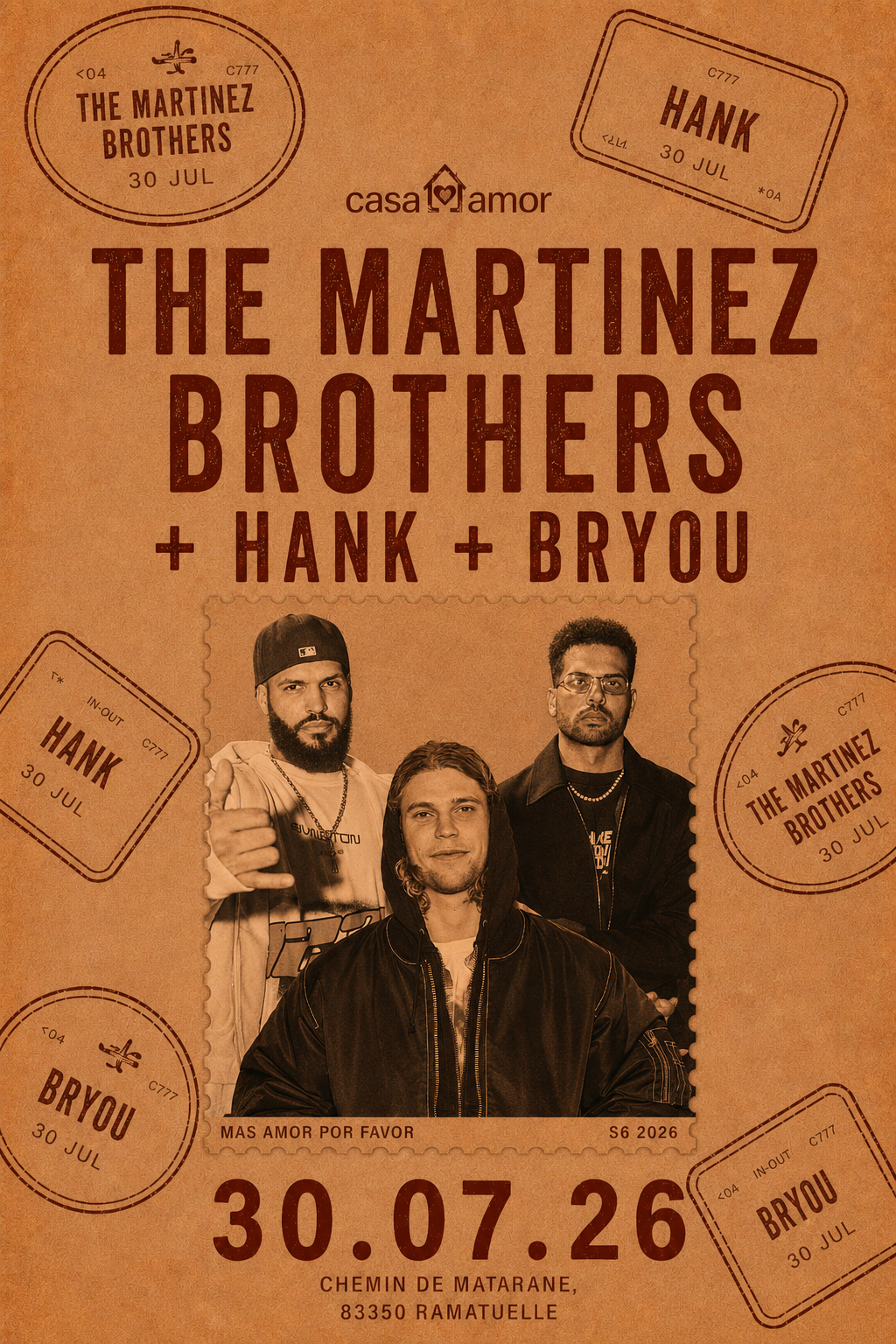 The Martinez Brothers + Hank + Bryou at Casa Amor