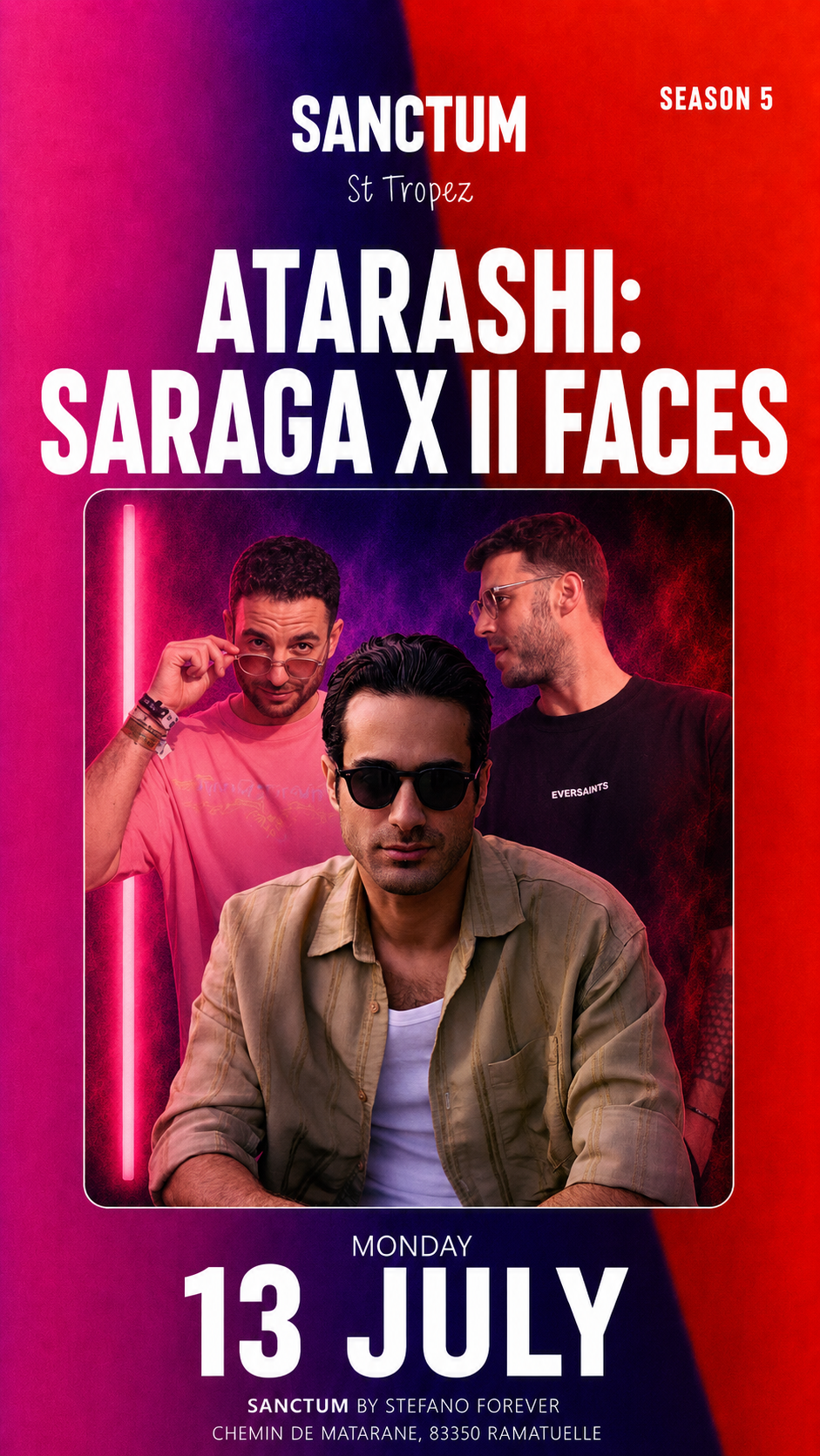 Atarashi: Saraga x II Faces at Sanctum