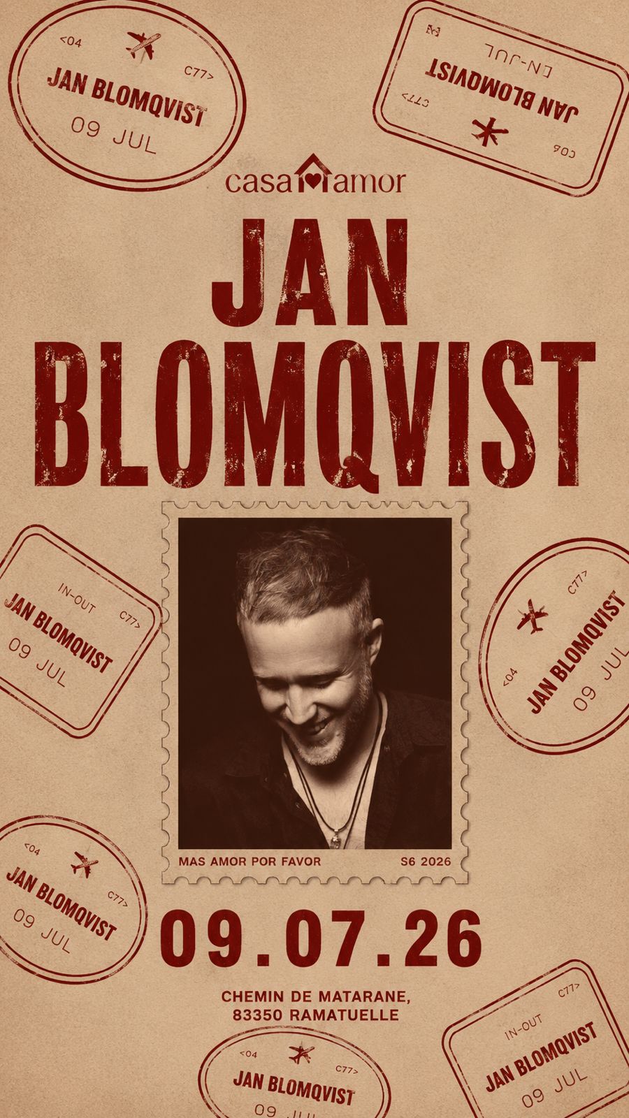 Jan Blomqvist at Casa Amor