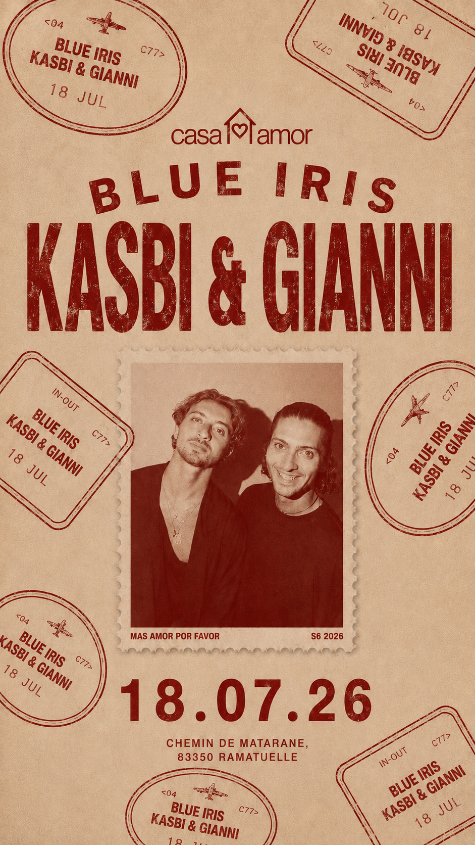 Blue Iris: Kasbi & Gianni at Casa Amor