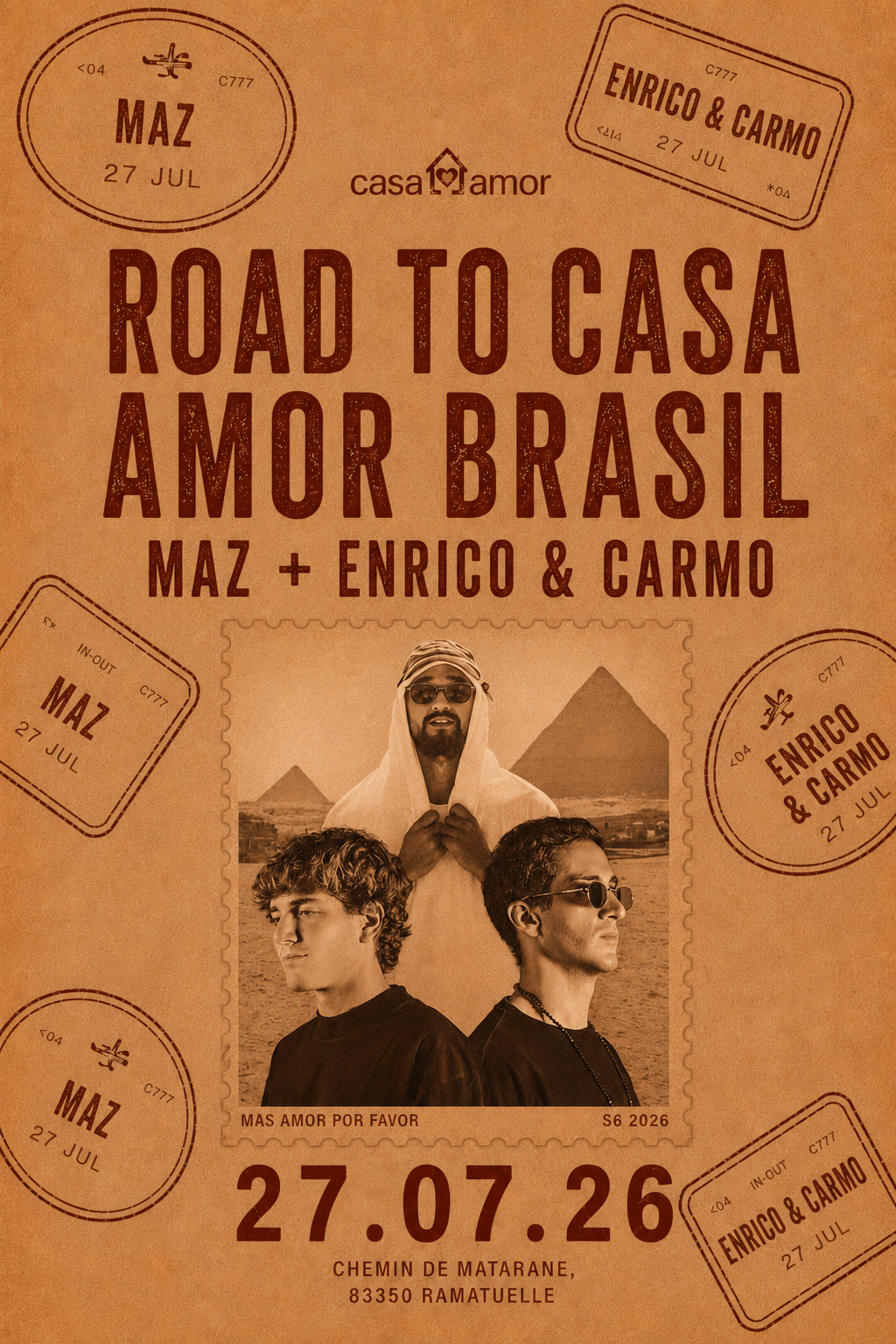 Road to Casa Amor Brasil: Maz + Enrico & Carmo at Casa Amor