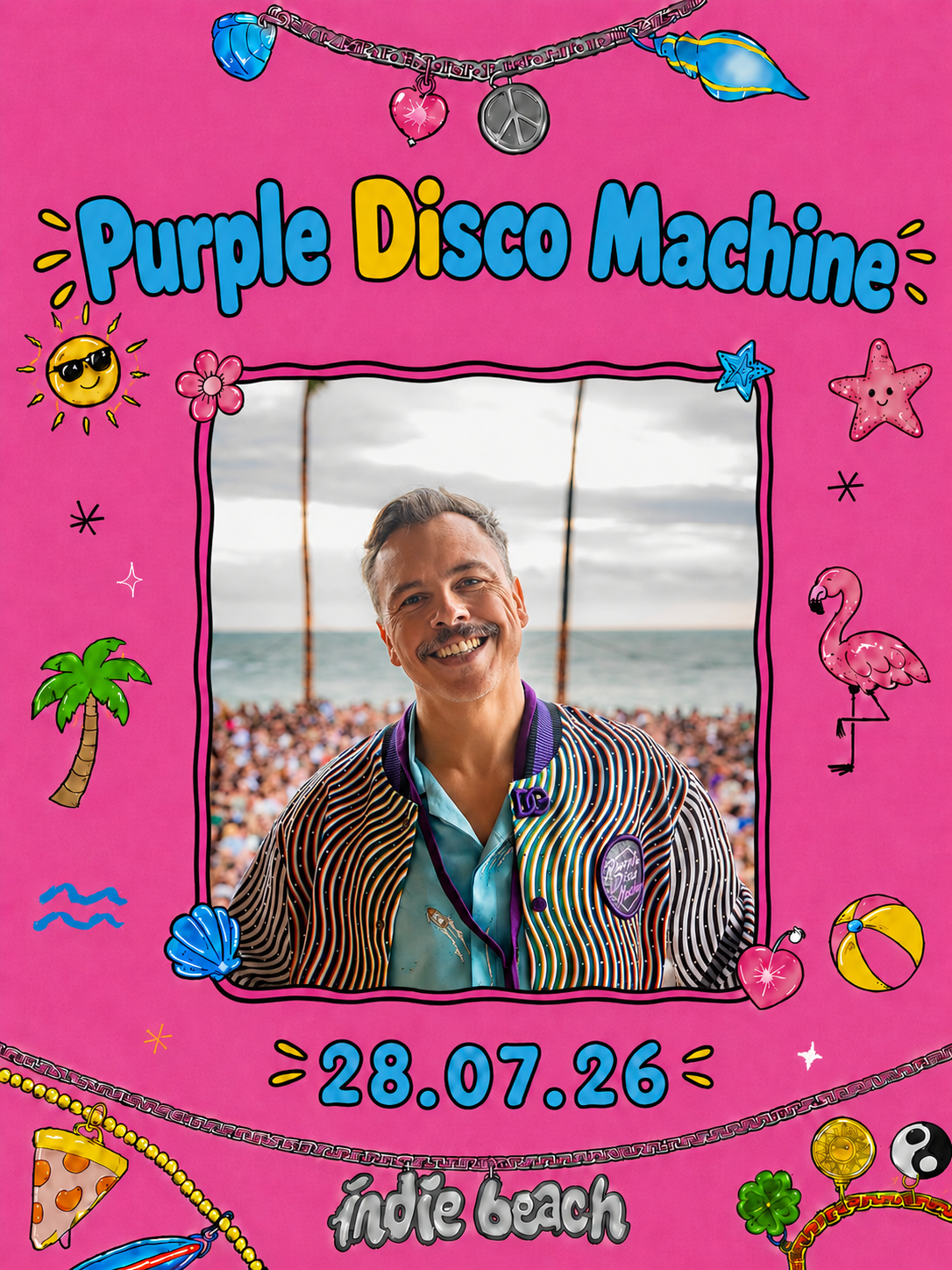 Purple Disco Machine at Indie Beach